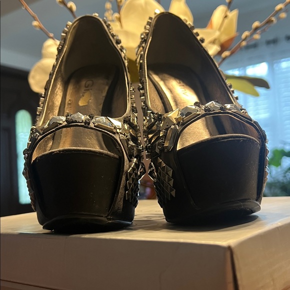 Ziginy Royale peep toe heel pumps - Picture 4 of 9